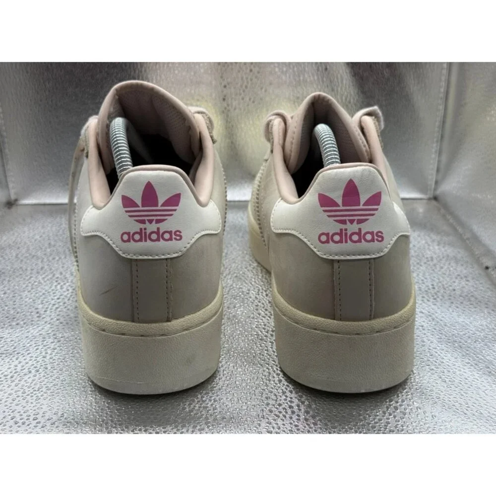 Size 9.5 Adidas Originals Superstar XLG‎ Putty Mauve Ivory Sneaker Shoes ID1103